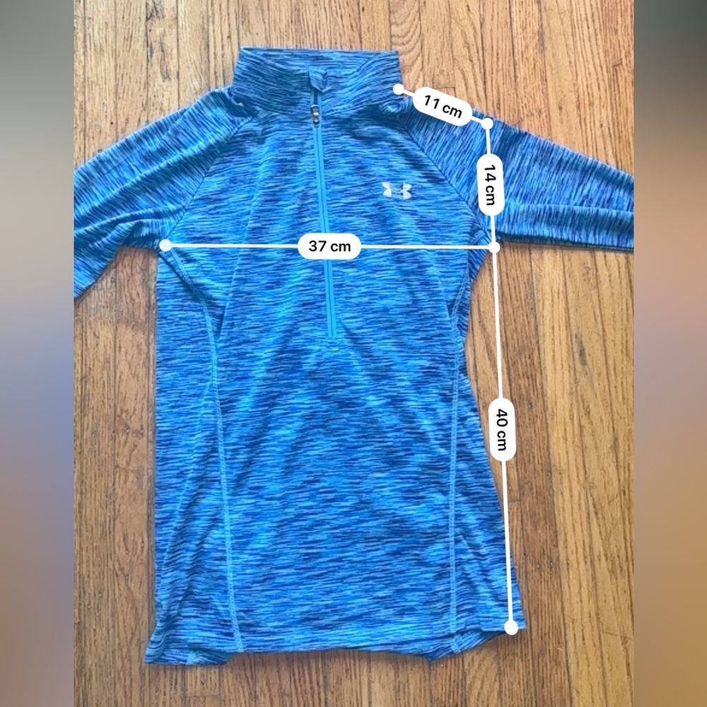 Under Armour Blue Quarter-Zip Pullover - Picture 5 of 10